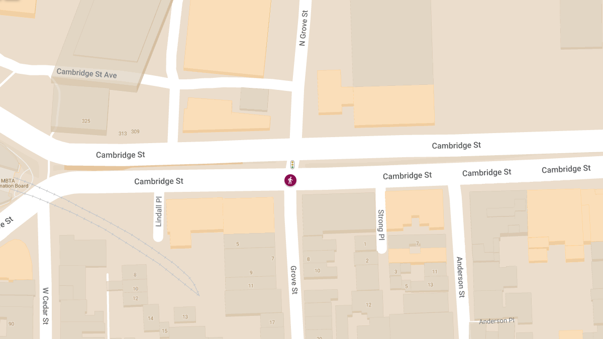 Pedestrian Critically Injured in Crash at Cambridge St and Grove St