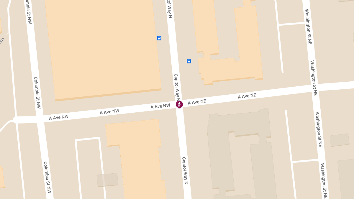 Pedestrian Hit by Vehicle at Capitol Way N & A Ave NE