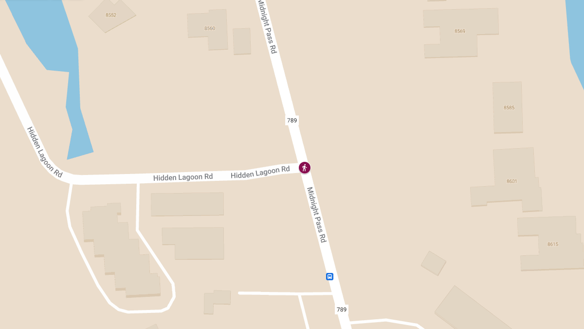 Pedestrian Hit by Vehicle on Midnight Pass Rd at Hidden Lagoon Rd