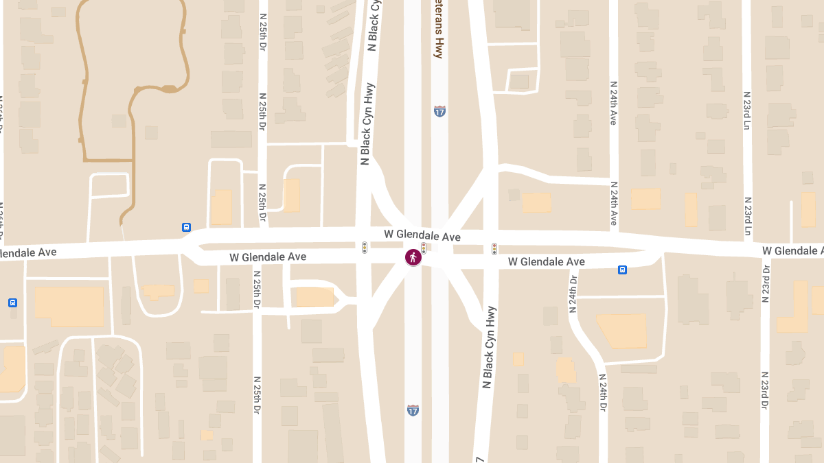 Pedestrian Incident Reported on I-17 SB Near Glendale Ave