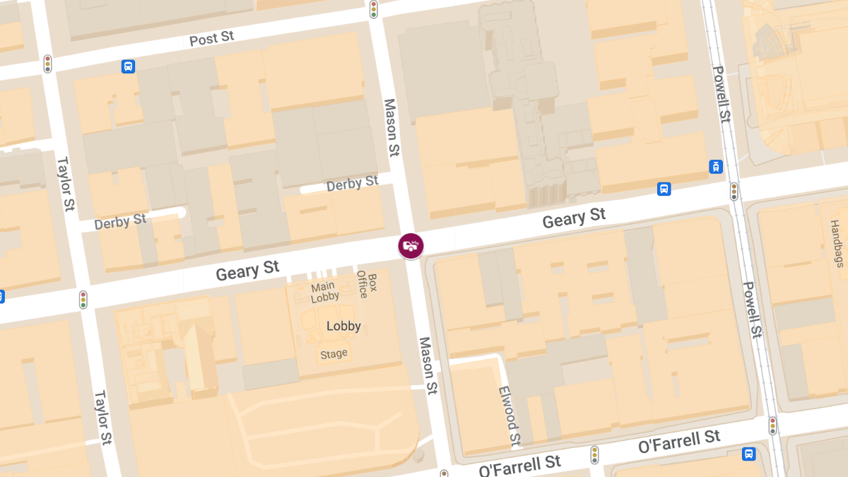 Pedestrian Injured After Being Struck by Car at Mason St & Geary St