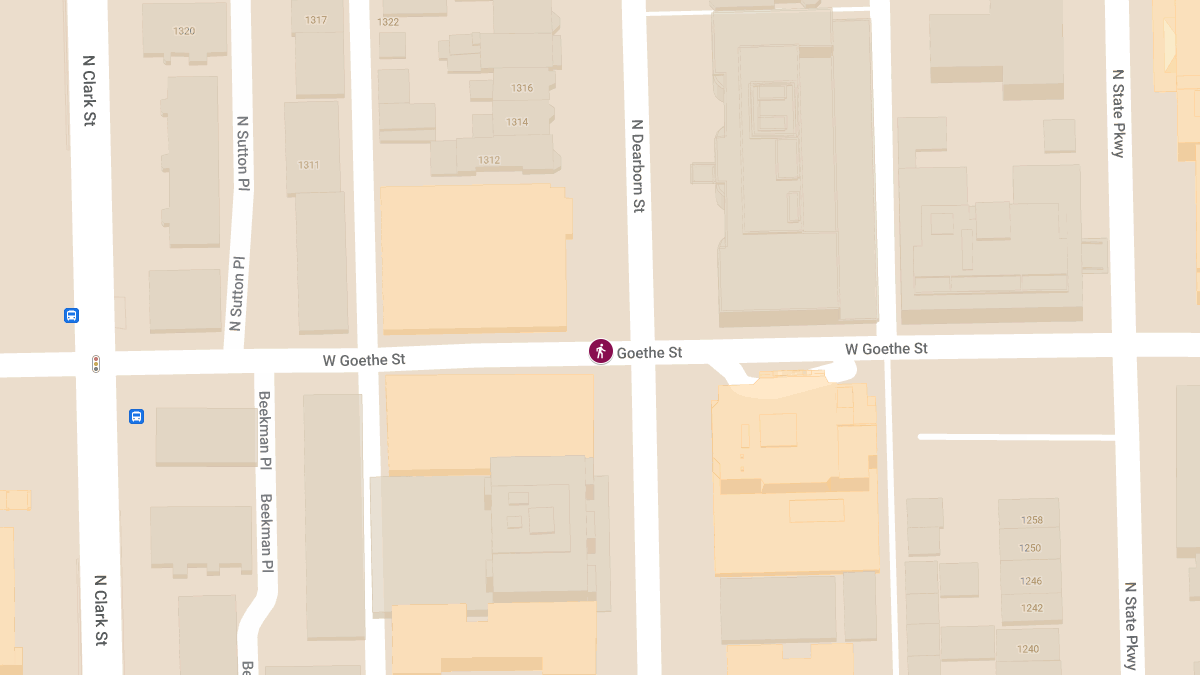 Pedestrian Injured After Being Struck by Car at N Dearborn St & W Goethe St