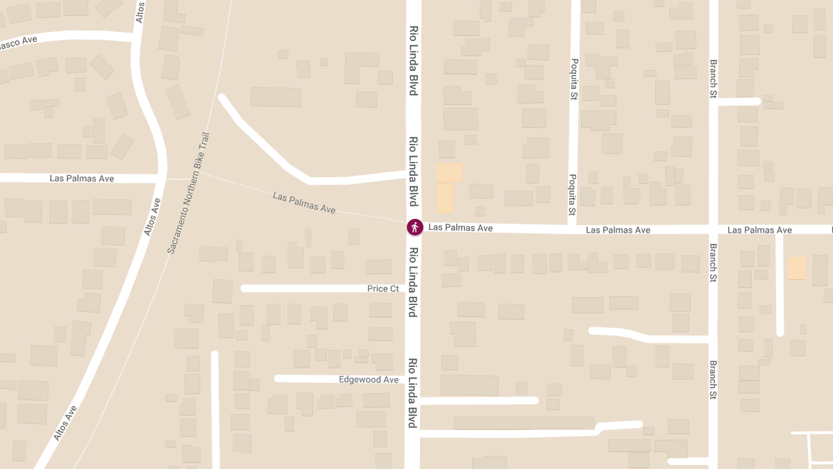 Pedestrian Injured After Being Struck by Car at Rio Linda Blvd & Las Palmas Ave