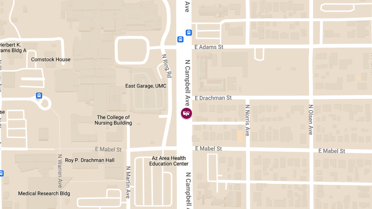 Pedestrian Injured in Accident at 1500 N Campbell Ave