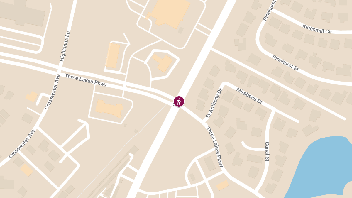 Pedestrian Injured in Accident at Three Lakes Pkwy & Old Jacksonville Hwy