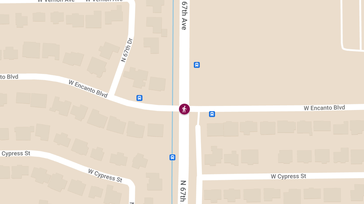 Pedestrian Injured in Accident on 67th Ave South of Encanto Blvd