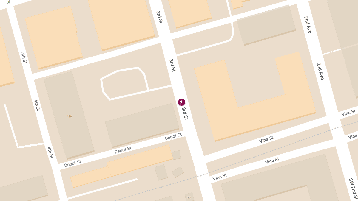 Pedestrian Injured in Car Crash at 100 3rd St