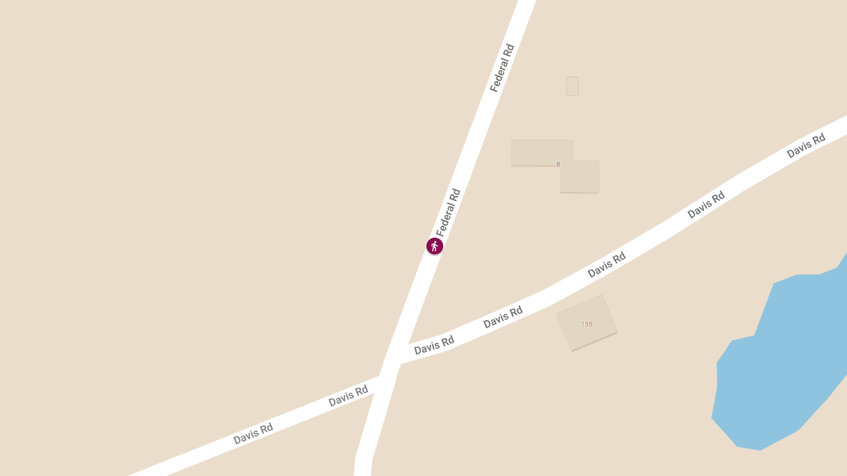 Pedestrian Injured in Car Crash on Federal Rd