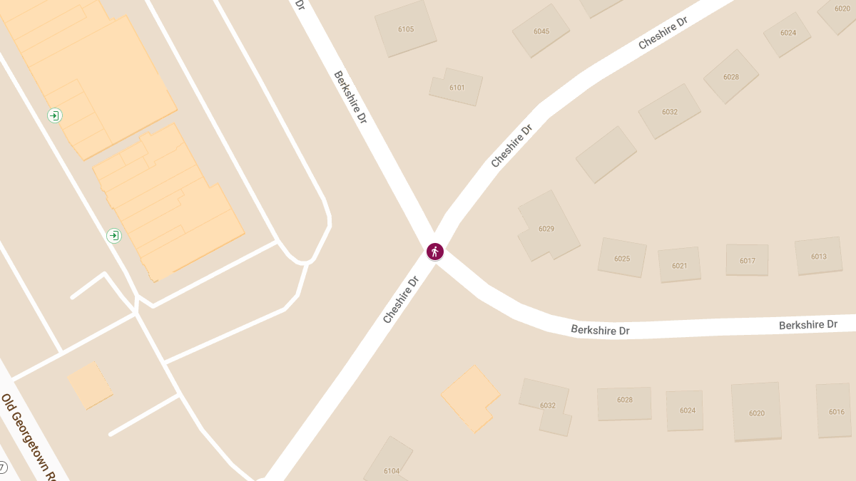 Pedestrian Injured in Collision at Berkshire Dr & Cheshire Dr