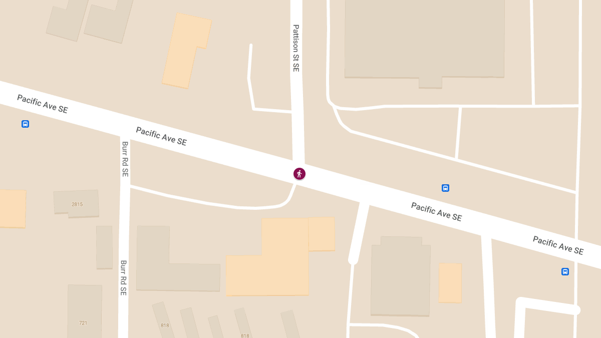 Pedestrian Injured in Collision at Pacific Ave SE & Pattison St SE