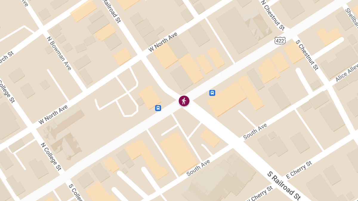 Pedestrian Injured in Crash at E Main St & N Railroad St
