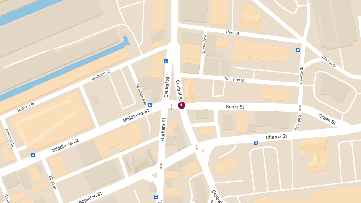 Pedestrian Injured in Crash at Green St & Central St