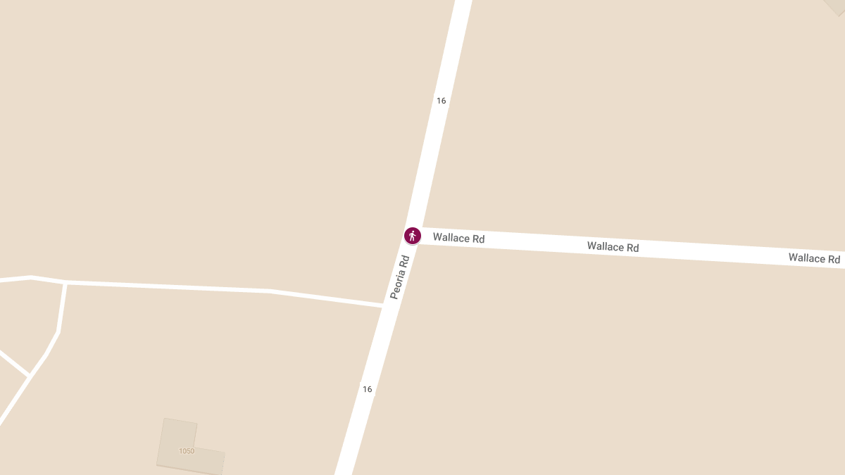 Pedestrian Injured in Crash at Peoria Rd & Wallace Rd