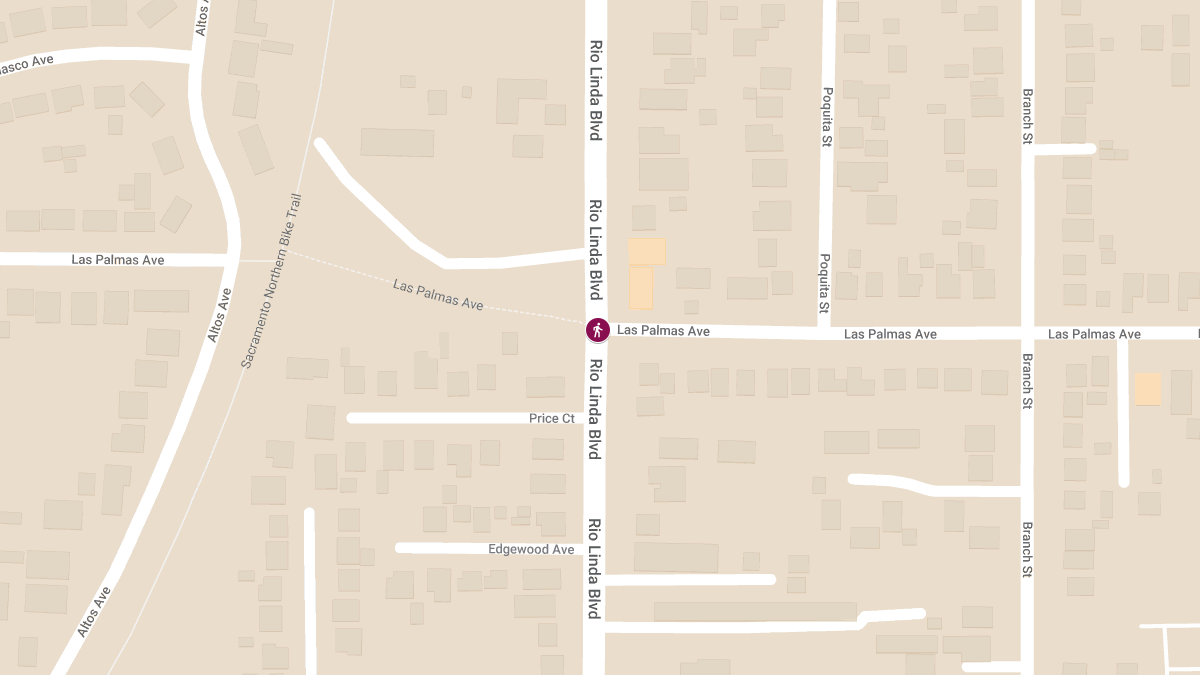 Pedestrian Injured in Crash at Rio Linda Blvd & Las Palmas Ave
