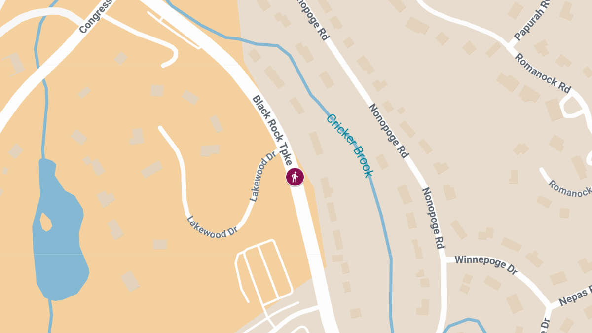 Pedestrian Injured in Crash on Black Rock Tpke