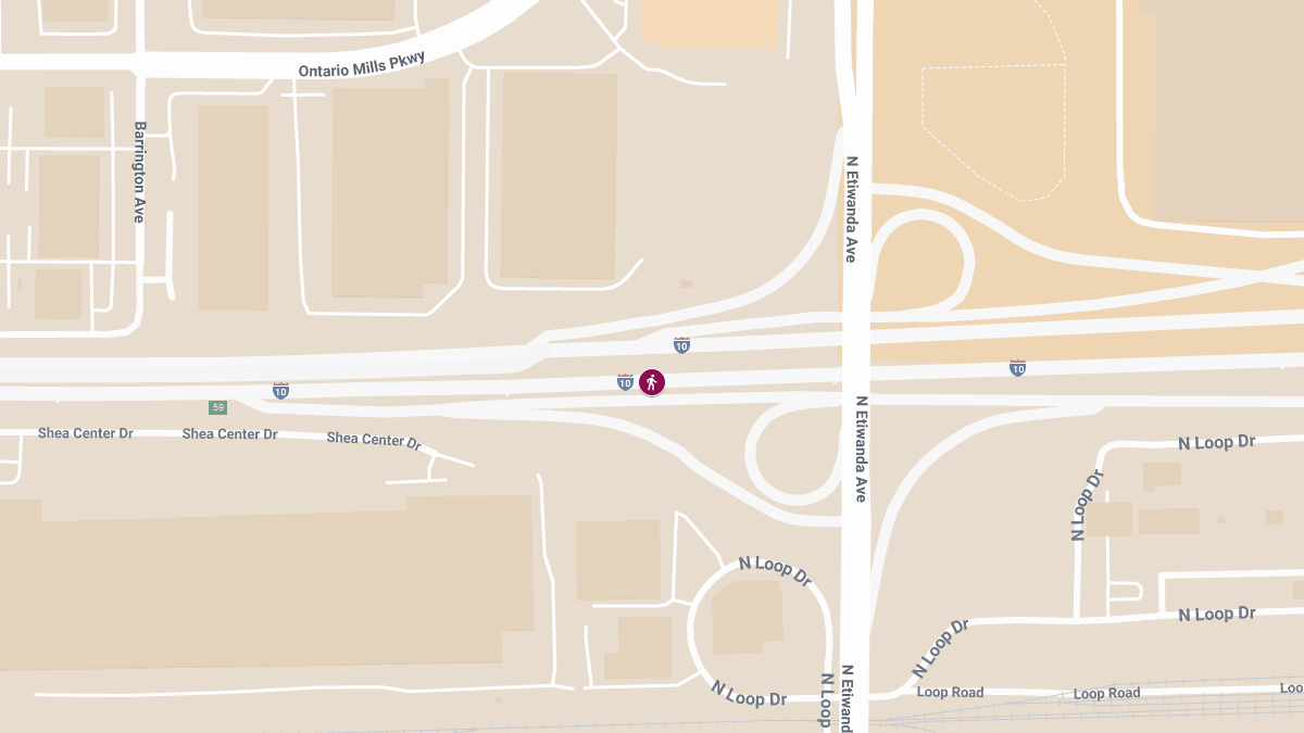 Pedestrian Injured in Crash on I-10 Near Etiwanda Ave