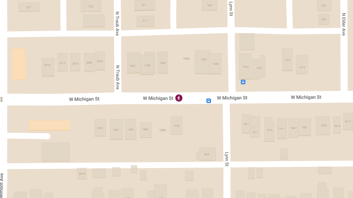 Pedestrian Injured in Crash on W Michigan St