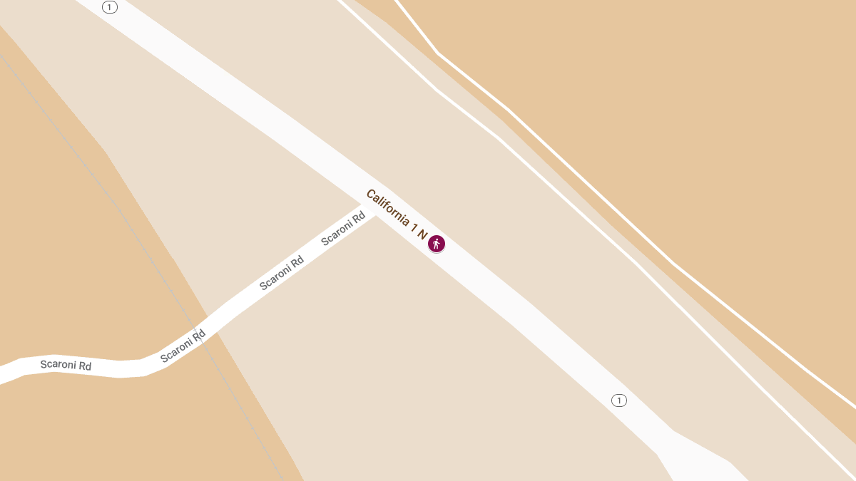 Pedestrian Killed in Crash on Highway 1 Near Scaroni Rd
