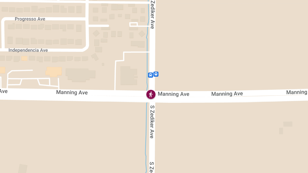 Pedestrian Killed in Crash on Manning Ave Near Zediker Ave