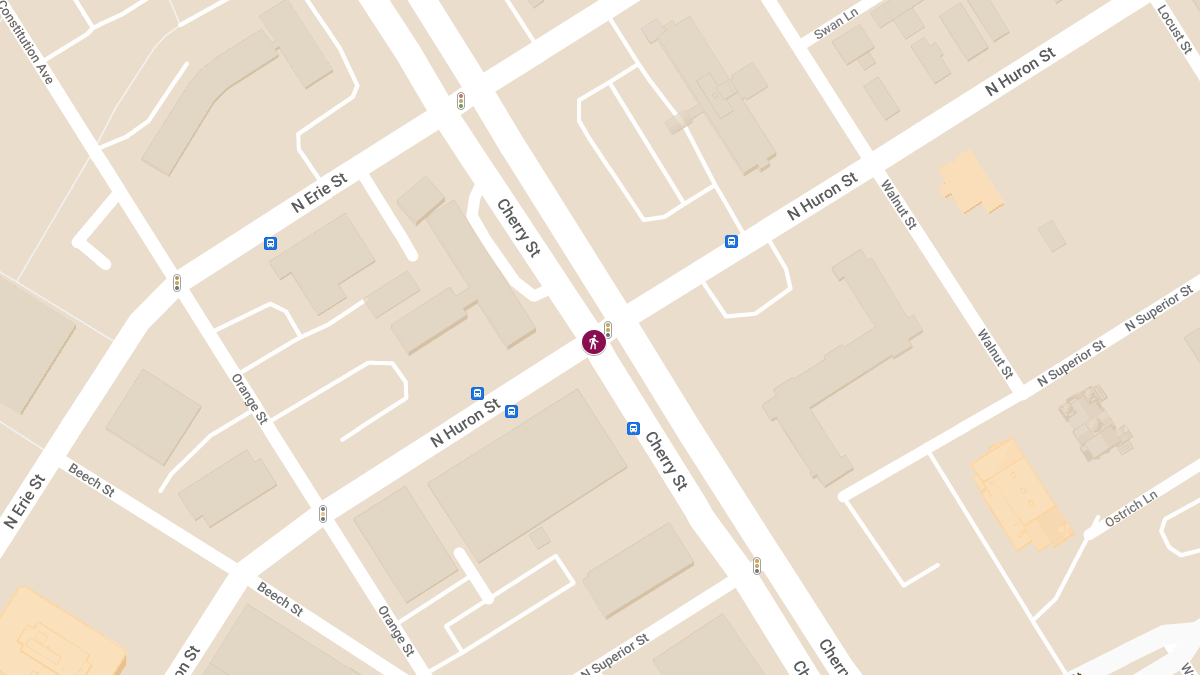 Pedestrian Struck at Cherry St & Huron St