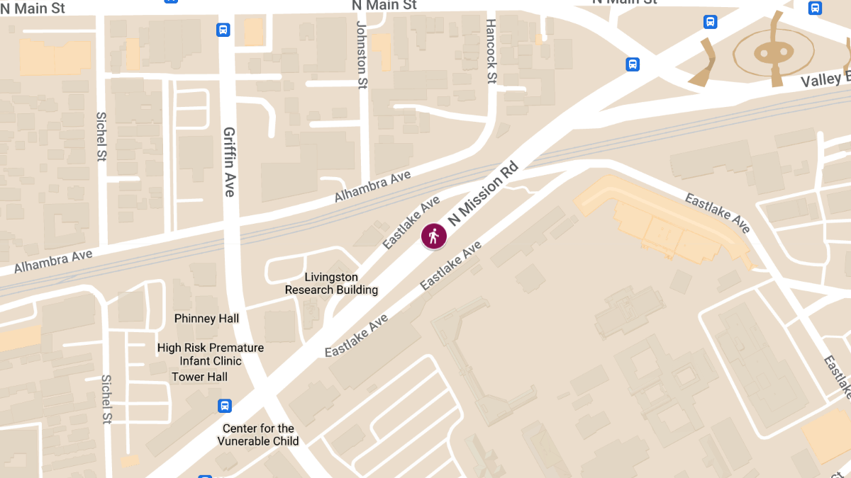 Pedestrian Struck by Train at 724 N Mission Rd