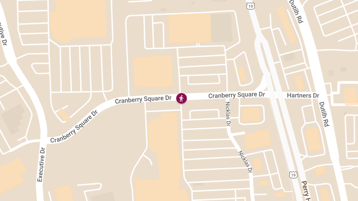 Pedestrian Struck by Vehicle at Costco on Cranberry Square Dr
