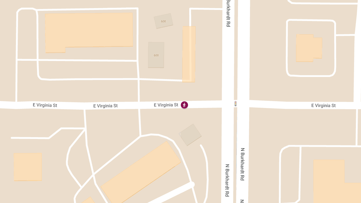 Pedestrian Struck by Vehicle on E Virginia St Near Burkhardt Rd