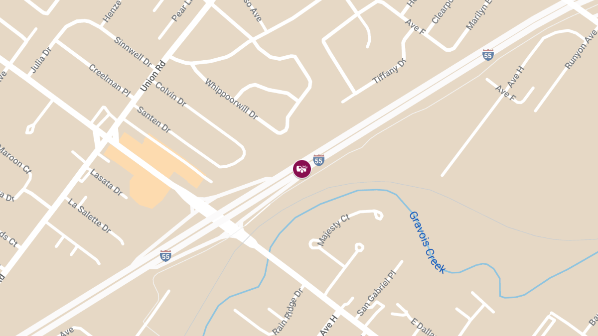 Pedestrian Struck on I-55 Near Bayless Ave