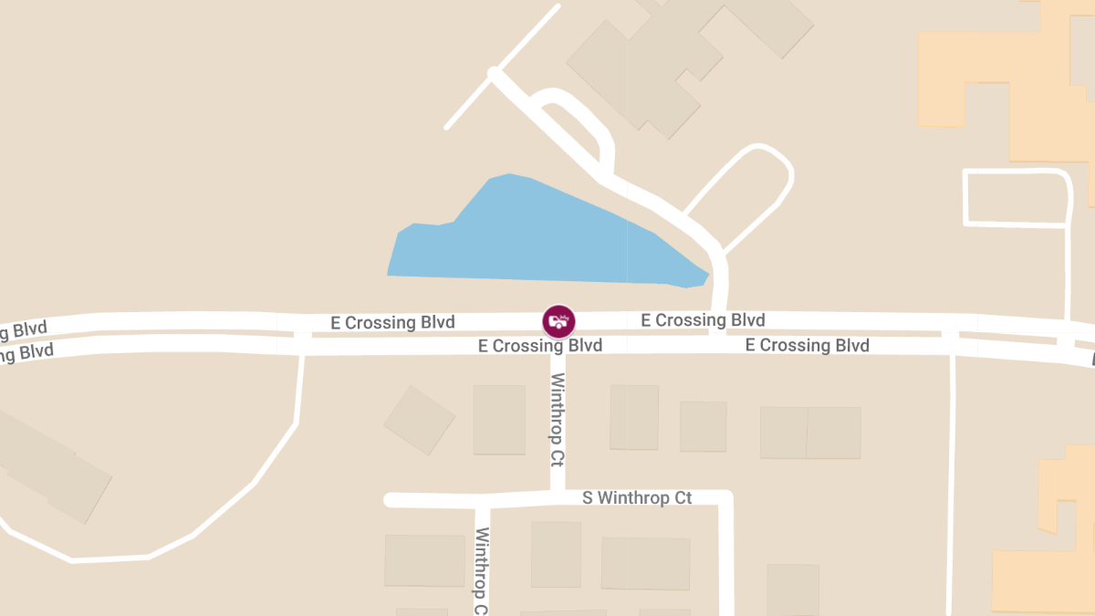 Pedestrian in Wheelchair Injured in Crash at E Crossing Blvd & S Winthrop Ct