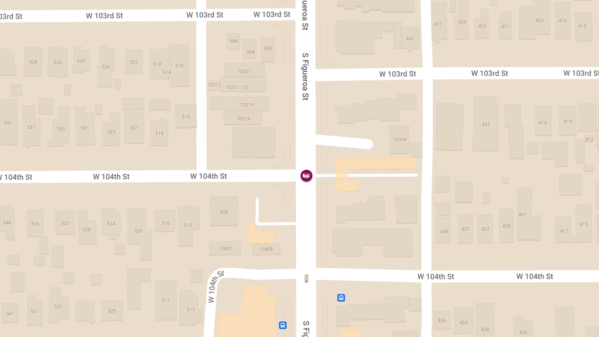 Person Injured in Crash at S Figueroa St & W 104th St