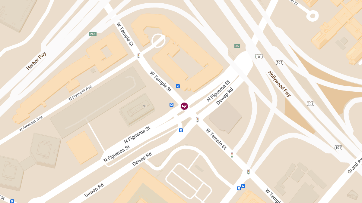 Person Injured in Crash at W Temple St & N Figueroa St