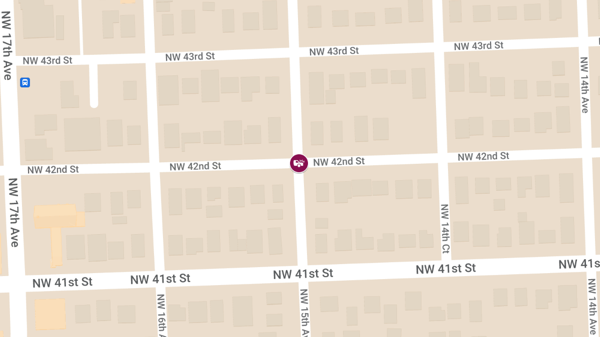Person Injured in Crash on NW 15th Ave