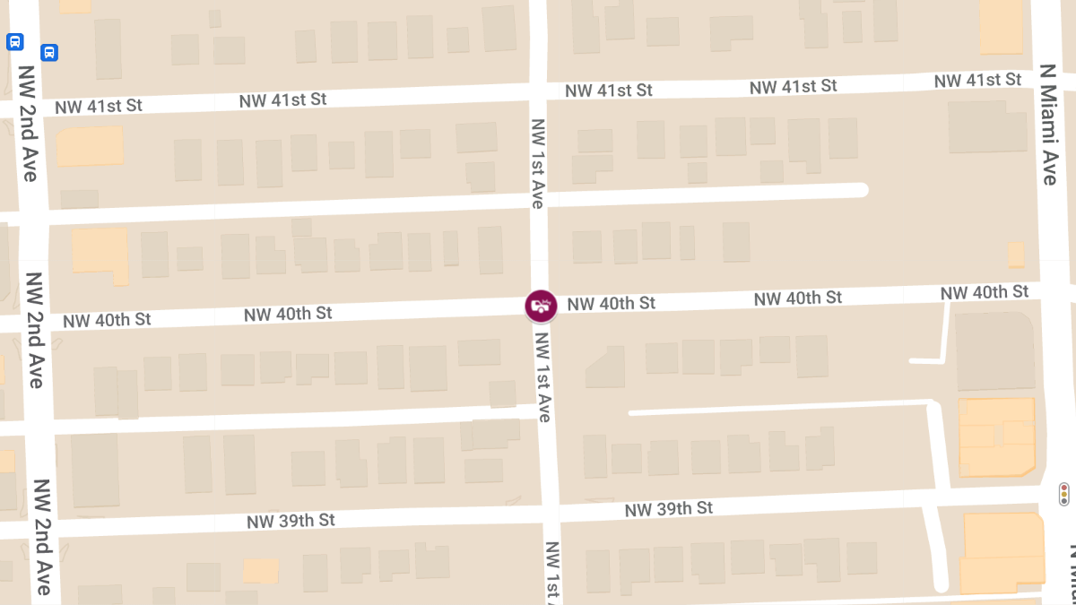 Person Injured in Crash on NW 1st Ave