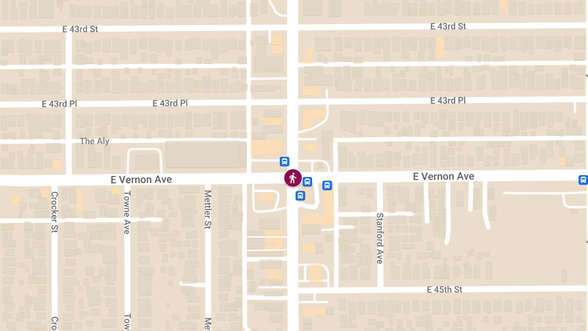 Person Injured in Hit-and-Run Crash at E Vernon Ave & Avalon Blvd