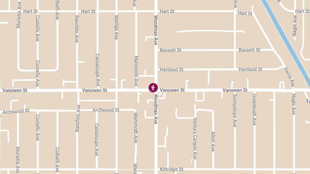Person Injured in Hit-and-Run at Vanowen St & Woodman Ave