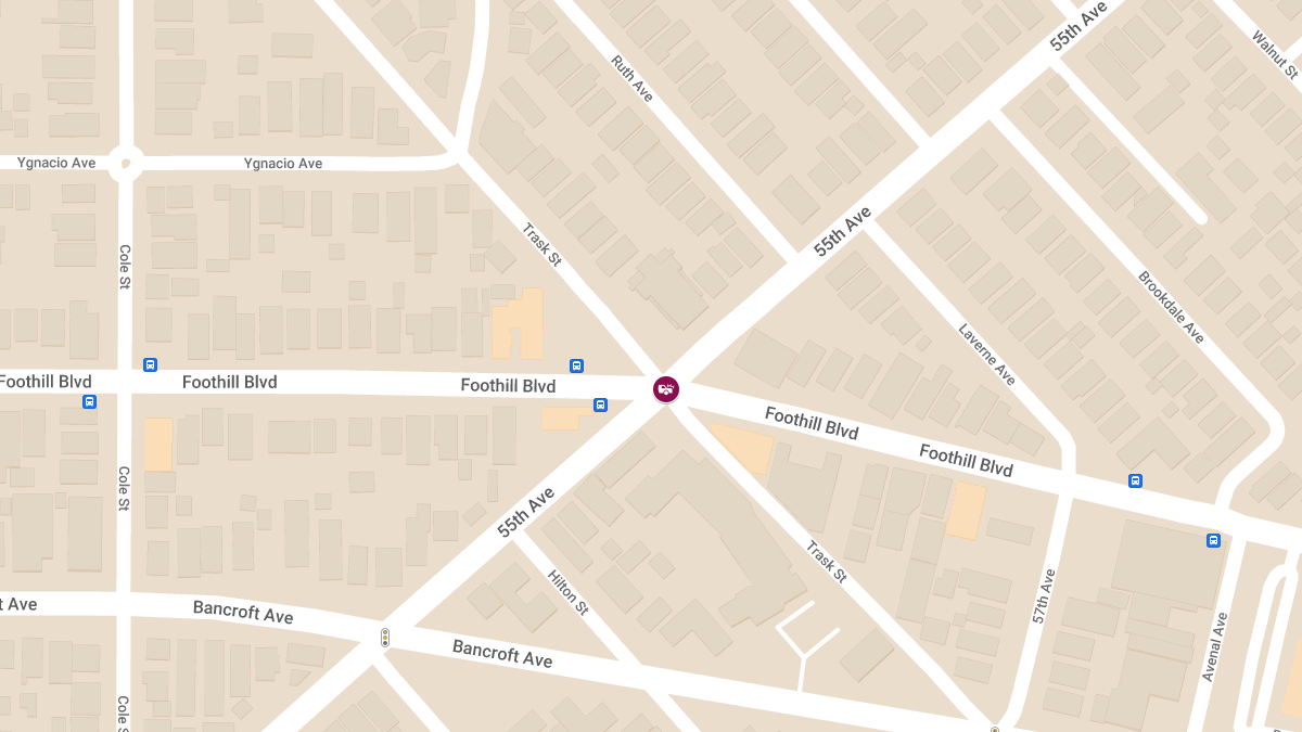 Person Injured in Traffic Collision at 55th Ave & Foothill Blvd