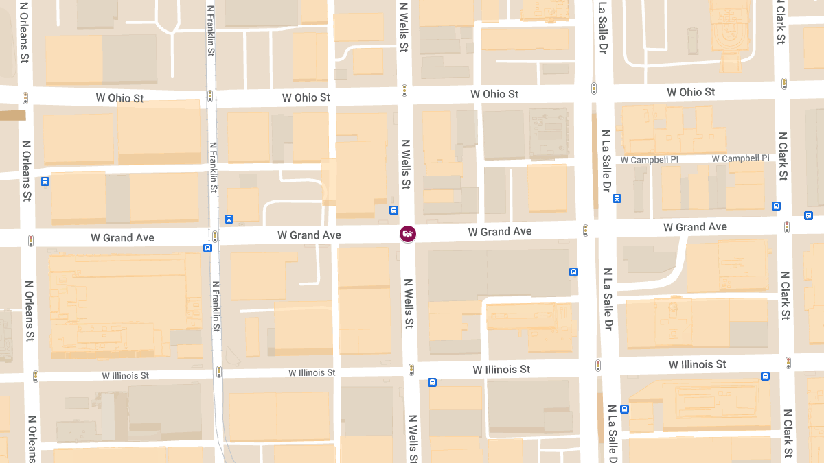 Person Injured in Two-Car Collision at W Grand Ave and N Wells St