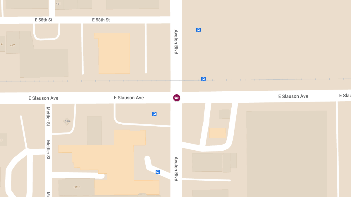 Person Injured in Vehicle Crash at Avalon Blvd & E Slauson Ave