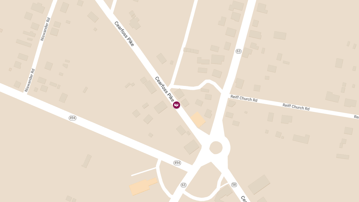 Personal Injury Collision Reported on Cearfoss Pike