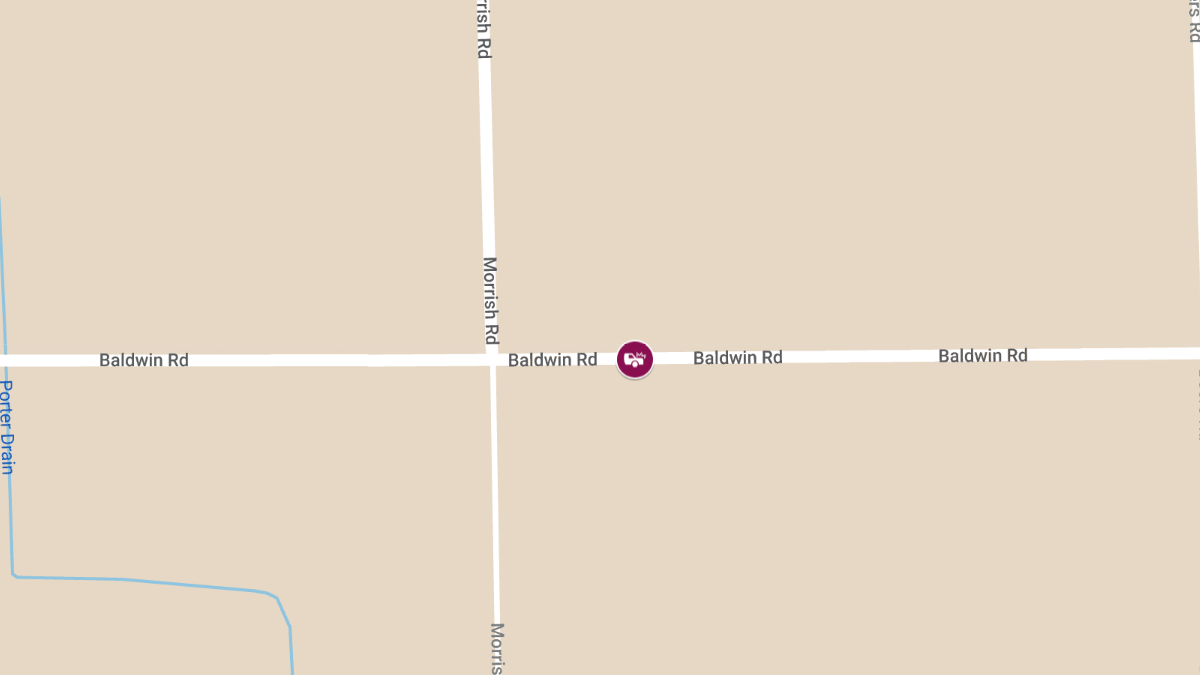 Personal Injury Crash Reported on Baldwin Rd