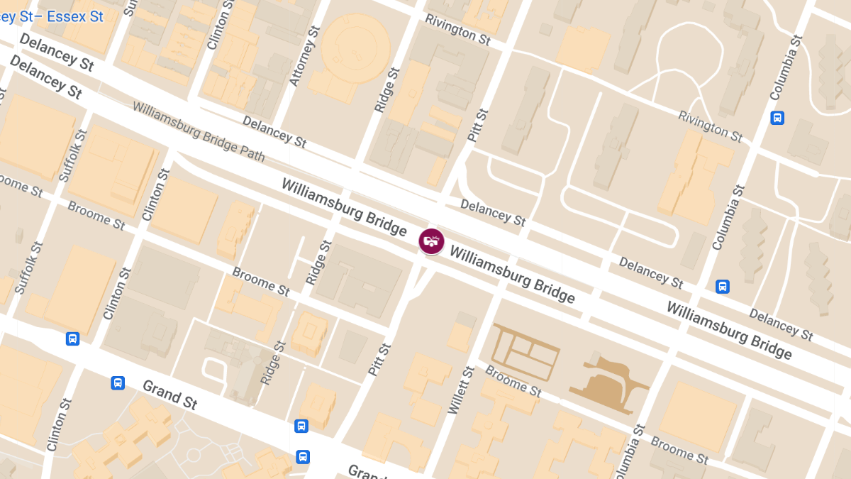 Police Car Involved in Collision with Injuries at Pitt St & Delancey St