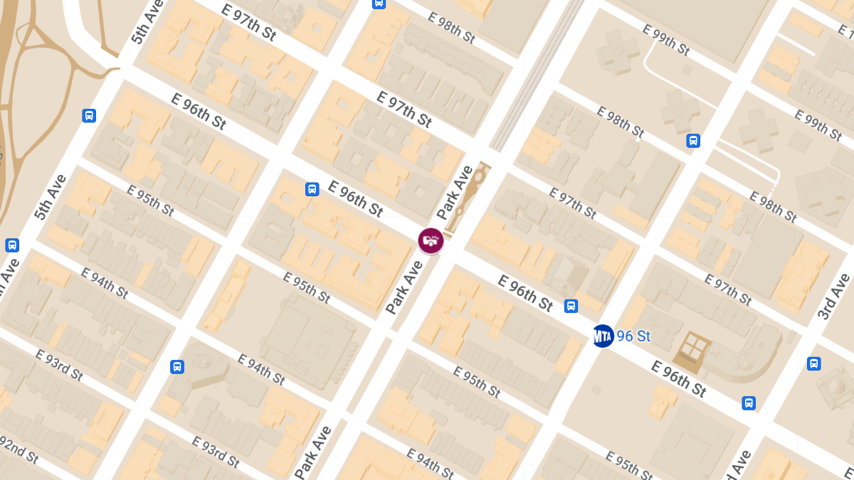 Police Car Involved in Crash with Pedestrian and Vehicle at E 96th St & Park Ave