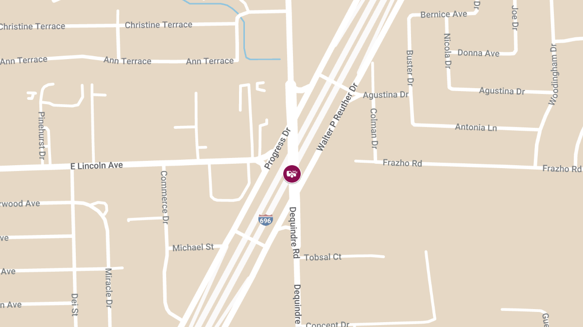 Police Chase Ends in Crash, Injuring 12-Year-Old and Officer Near I-696 & Dequindre Rd