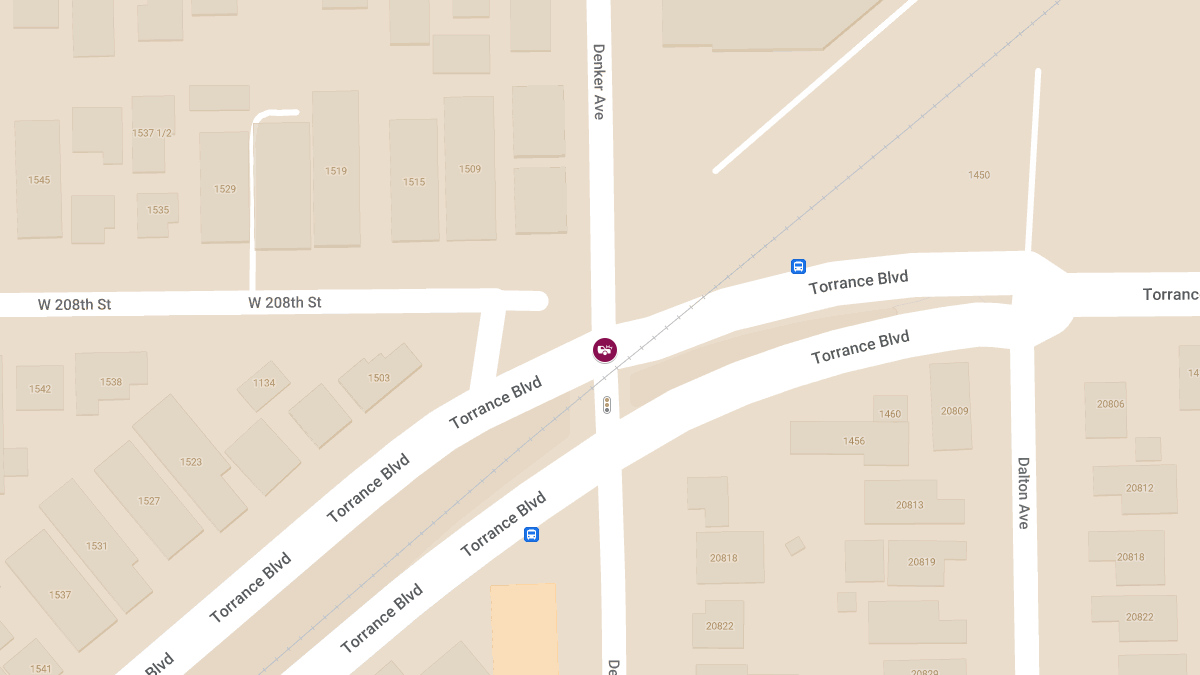 Police Respond to Vehicle Collision at Torrance Blvd & Denker Ave