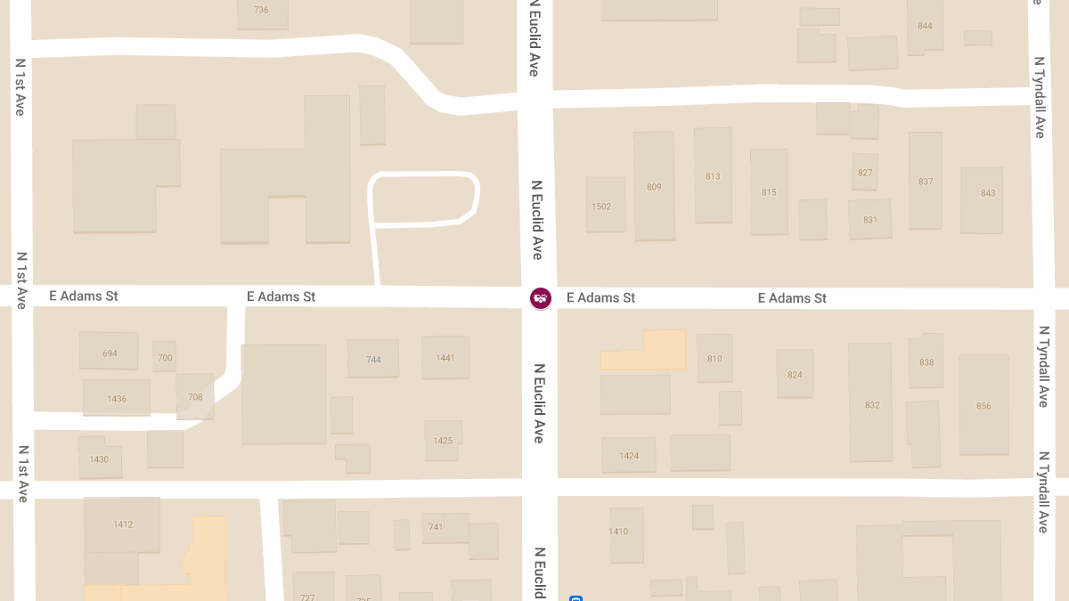 Possible Injury Crash at E Adams St & N Euclid Ave