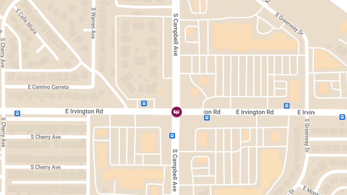 Possible Injury Crash at S Campbell Ave & E Irvington Rd