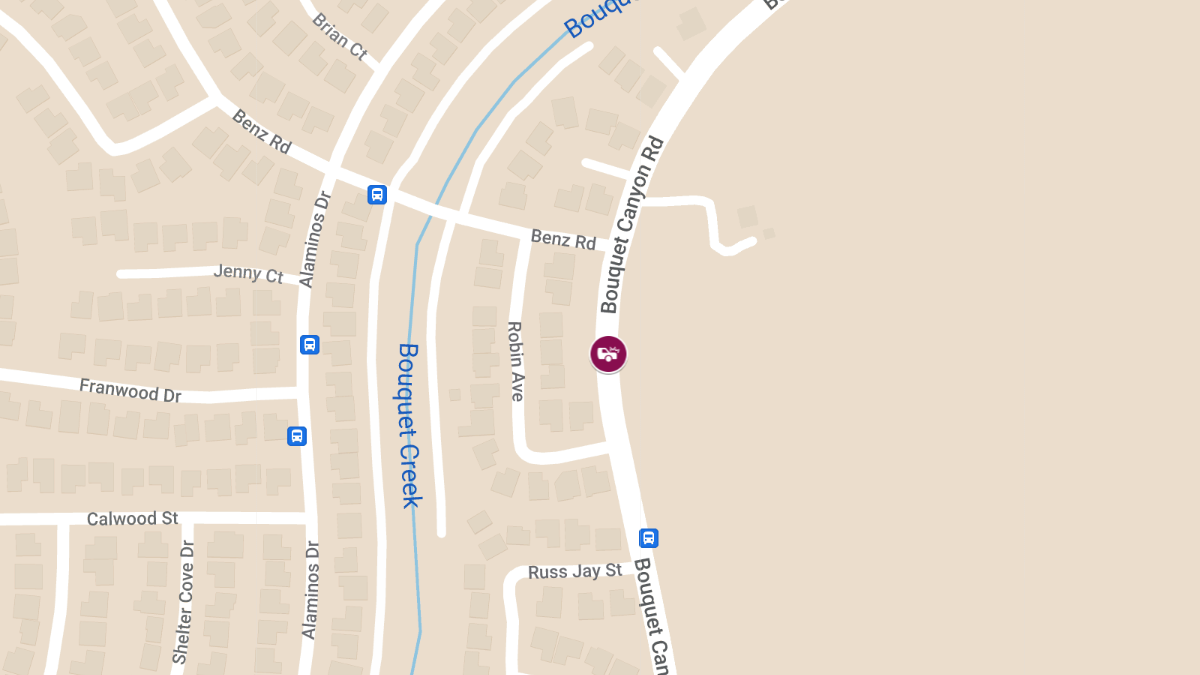 Red Sedan and White SUV Collision With Injuries on Bouquet Canyon Rd