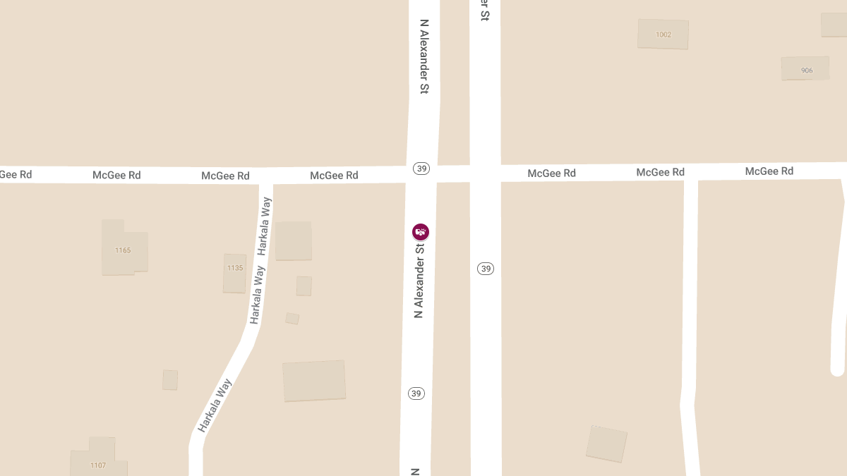 Road Block Following Injury Crash on N Alexander St