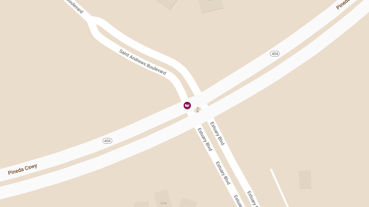 Road Block Reported After Injury Crash on SR-404 at St Andrews Blvd