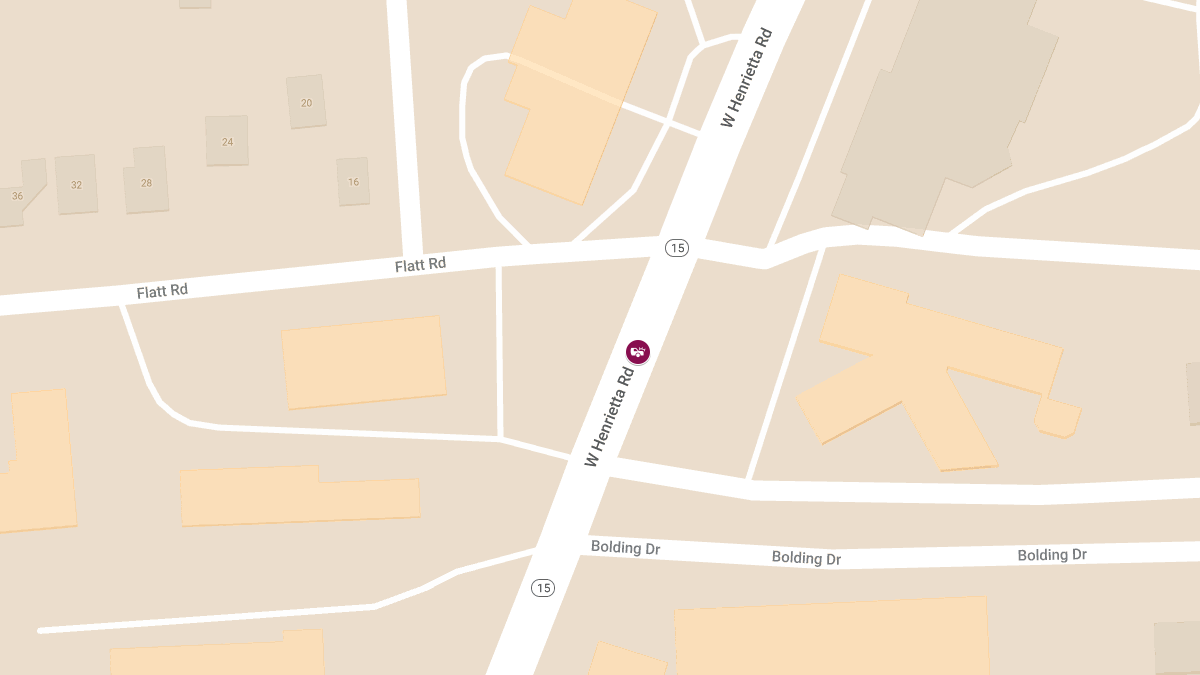 Road Closure Due to Accident with Injuries on West Henrietta Rd